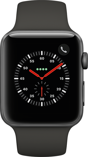 Apple Watch Series 3 42mm Space Gray Aluminum - Gray Sport